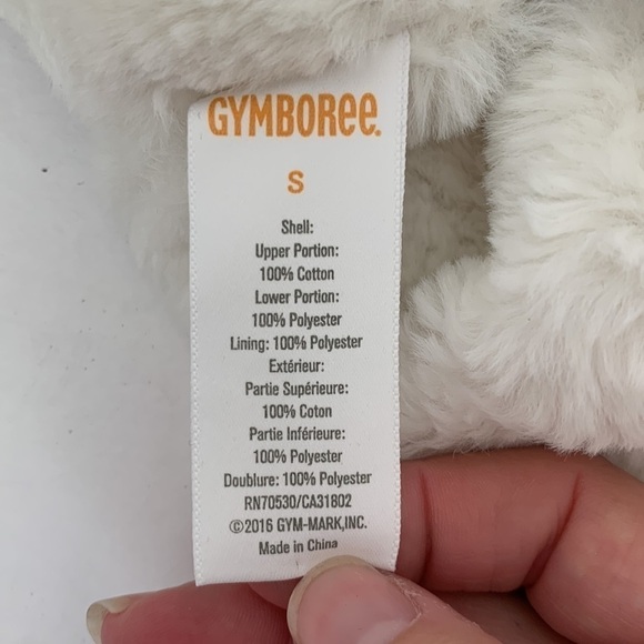 Gymboree Toddler’s Faux Fur and Knit Hat Red/Black/Grey S - Picture 4 of 5